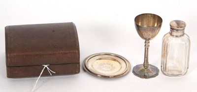 Lot 152 - Victorian travelling communion set comprising...