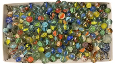 Lot 248 - A collection of vintage glass marbles