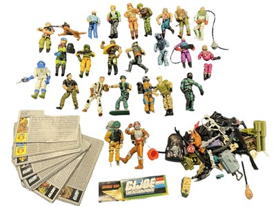 Lot 203 - A collection of vintage G I Joe figurines and...