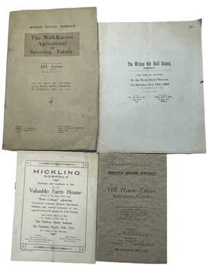 Lot 558 - ONE PACKET: Sales particulars for various...