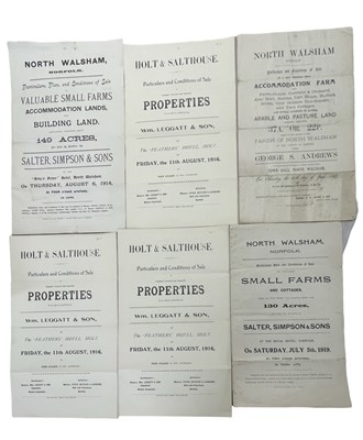 Lot 561 - ONE PACKET: Sales particulars for various...