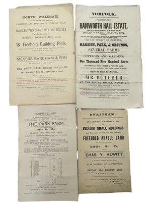 Lot 564 - ONE PACKET: Sales particulars for various...