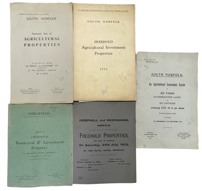 Lot 567 - ONE PACKET: Sales particulars for various...