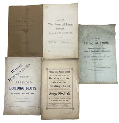 Lot 571 - ONE PACKET: Sales particulars for various...