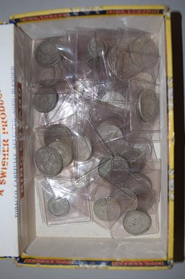 Lot 88 - A quantity of assorted coins, UK pre-decimal...
