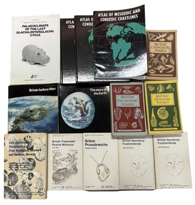 Lot 205 - ONE BOX: Various books relating to fossils,...