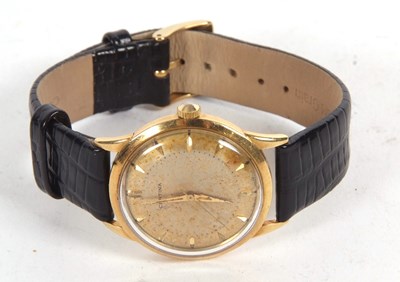 Lot 217 - A Certina 18ct gold gents wristwatch, manually...