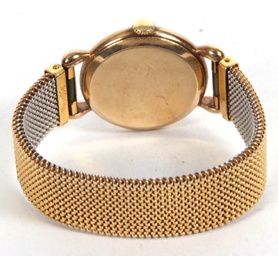 Lot 219 - A gents 9ct gold Jaeger Le Coutre watch on an...