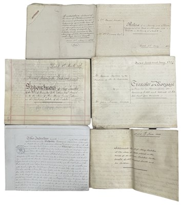 Lot 596 - ONE PACKET: Various vellum documents...