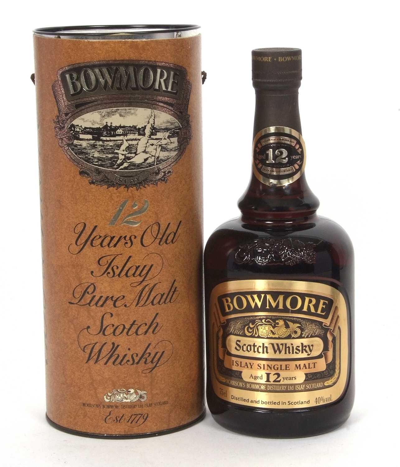 Lot 176 - BOWMORE 12 YEARS OLD ISLAY SINGLE MALT SCOTCH WHISKY, 1980S