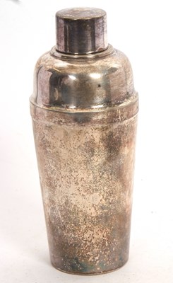 Lot 391 - A vintage silver plated cocktail shaker...