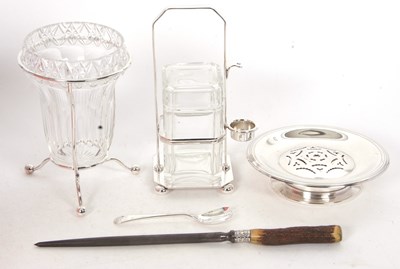 Lot 401 - Mixed Lot: French Coquillor silver plated...