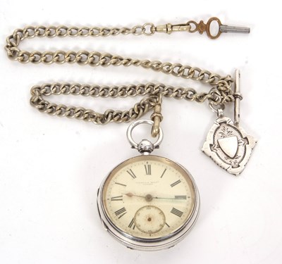 Lot 415 - A Wehrle Bros of London silver pocket watch...