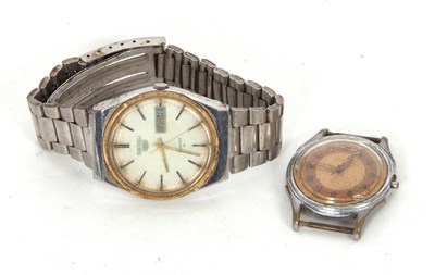 Lot 432 - Two gents wristwatches to include a Seiko,...