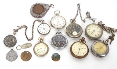 Lot 456 - Mixed lot of pocket watches to include two...