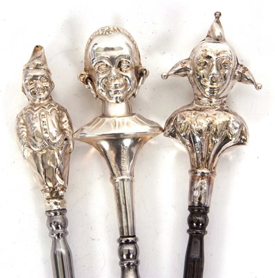 Lot 226 - An Edwardian silver figural double sided...