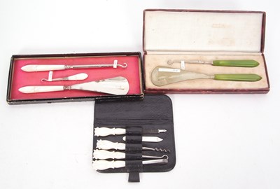 Lot 331 - Mixed Lot: A leather cased travelling mother...