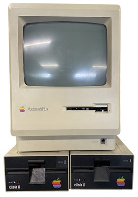 Lot 288 - A 1986 Apple Macintosh Plus 1Mb computer,...