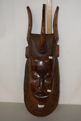 Lot 6 - An African hardwood wall mask