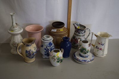 Lot 13 - Mixed Lot: Various assorted vases, jugs, etc