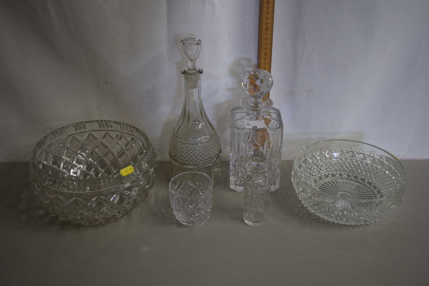 Lot 29 - Mixed Lot: Decanters, glass bowls etc