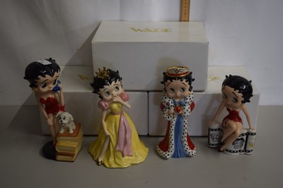 Lot 32 - Collection of four Wade Betty Boop figures