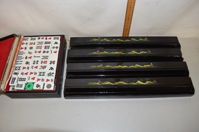 Lot 55 - Modern plastic Mahjong set