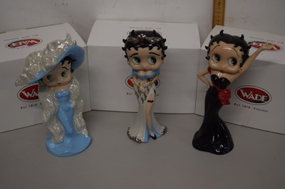 Lot 95 - Collection of three Wade Betty Boop figures