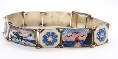 Lot 140 - Ivar Holth (Norway): a silver and enamelled...