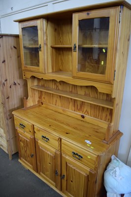 Lot 738 - Small modern waxed pine dresser