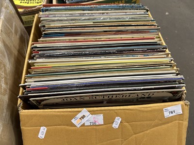 Lot 761 - Box of various records/albums including...