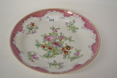 Lot 315 - 18th Century English Porcelain Dish, Possibly  Lowestoft dated 1776