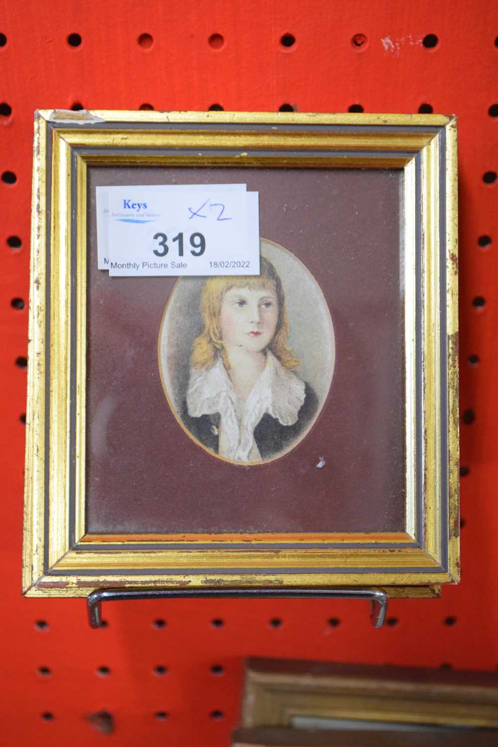 Lot 319 - Pair of portrait miniatures