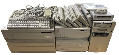 Lot 303 - A large collection of Apple Mac hardware, to...