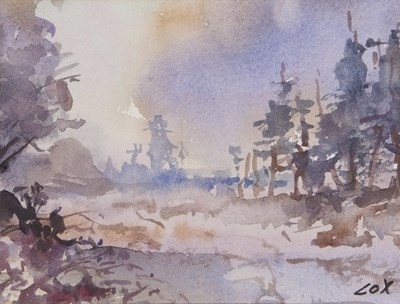 Lot 737 - Jack Cox (1914-2007), Winter landscape, signed,...