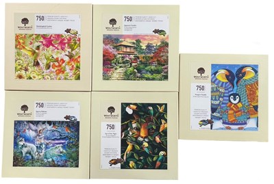 Lot 251 - Five Wentworth 750-piece wooden jigsaw puzzles