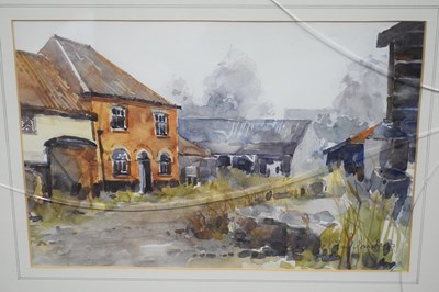Lot 233 - Paul Goddard 'Hall Farm, Wortham', watercolour,...