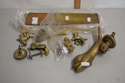 Lot 28 - Mixed Lot: Brass wares comprising a quantity...