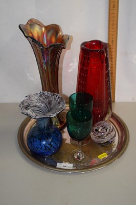 Lot 36 - Mixed Lot: Various Art Glass vases,...