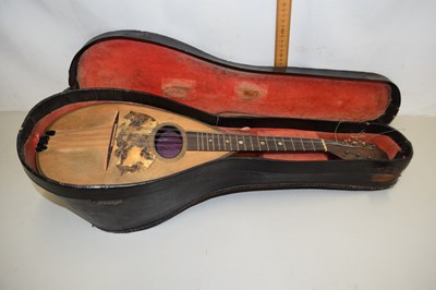 Lot 49 - A vintage mandolin bearing label Stridente Napoli