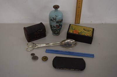 Lot 57 - Mixed Lot: Small Cloisonne vase and other items