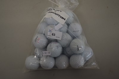 Lot 63 - Twenty five Titleist Pro V golf balls