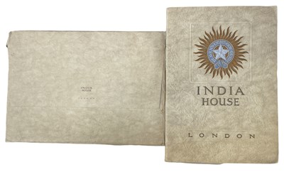 Lot 1140 - INDIA HOUSE - LONDON: Grand opening brochure,...