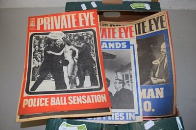 Lot 73 - Box of Private Eye magazines