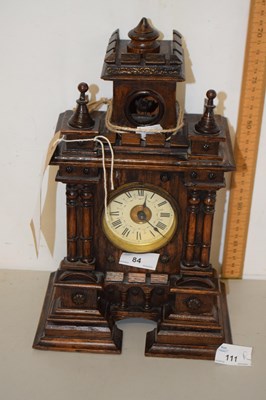 Lot 84 - An Edwardian German mantel clock set in an...