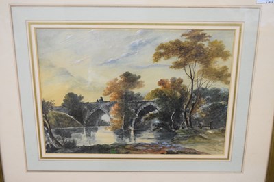 Lot 252 - English School (19th century), River landscape...
