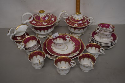 Lot 161 - Quantity of 19th Century Staffordshire gilt...