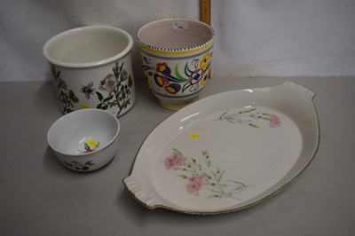 Lot 162 - Mixed Lot: Poole Pottery jardiniere, a...