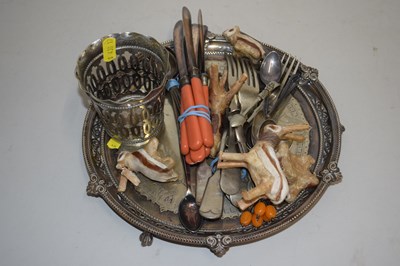 Lot 173 - Mixed Lot: Various silver plated cutlery,...