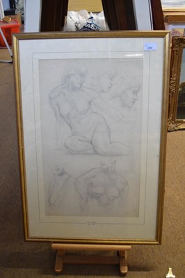 Lot 255 - Tom W Armes (1894-1963), Nude studies, pencil...
